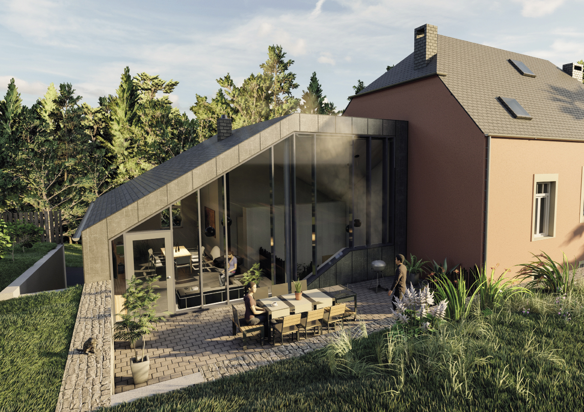 2 Rénovation d‘une maison unifamilialeà Bourglinster (2019-2021) BUREAU D’ARCHITECTURE JO LORANG