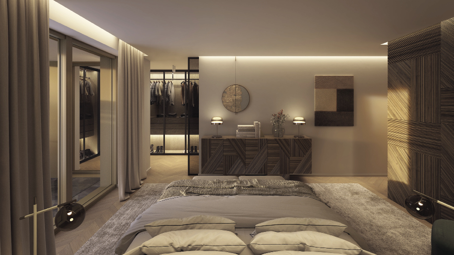 1-4 Aménagement intérieur - Résidences Domaine du Petit Parc à Belair, clients : CDCL Promotions et Dellizotti. LUZI S.à R.L. ARCHITECTURE D’INTéRIEUR